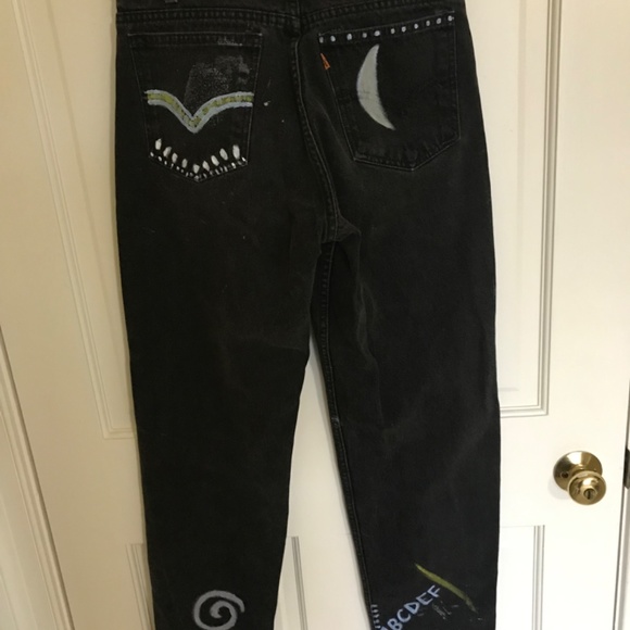 Hand painted Jeans - Picture 2 of 7